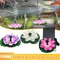 Fontaine flottante de Lotus rotative solaire, jardin extérieur pour bain d'oiseaux de jardin,