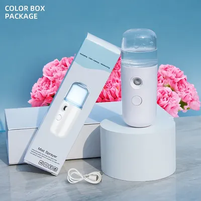 Portable Rechargeable Small Facial Steamer 30ml Mini Humidifier Home Wireless Nano Personal Face