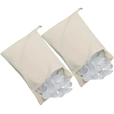 4PCS Canvas Ice Crusher Bags and Wood Mjolnir with Beer Opener with 2PC Free Sticky Hook in Crush