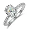 FIREING 100% Real 2ct Oval Moissanite Ring 7x9MM GRA Certificate Passed Diamond Test Ring Women