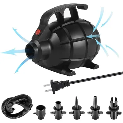 Electric Air Pump 600W (110-120V) for Inflatable Mats Air Beds Pool Toys - High Power Quick
