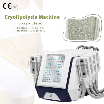Portable Ice Sculpture Machine 8 Board cryo slimming machine Fat Reduction Cryotherapy Cellulite