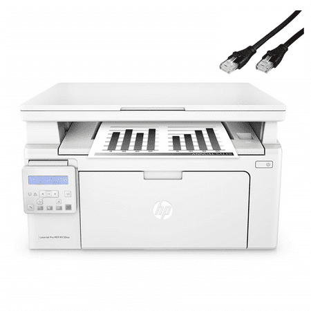 HP LaserJet Pro MFP M130nw Wireless Black & White All-In-One Printer with FREE Cat5e Ethernet Cable