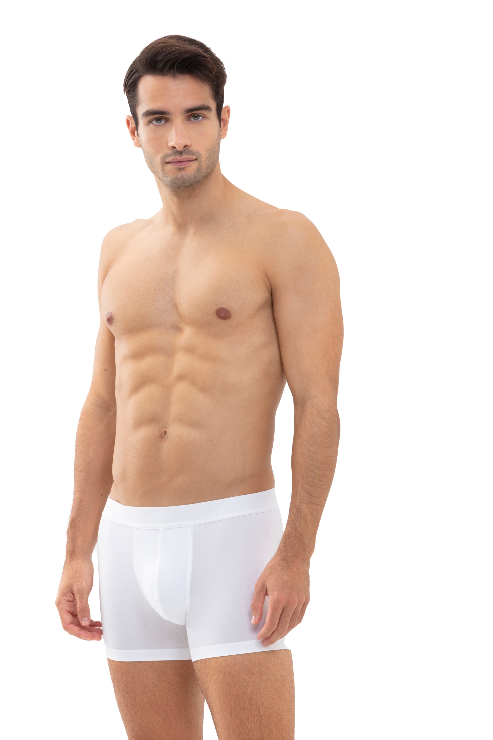 Boxershorts MEY "Softball", Herren, Gr. 6L, weiß, Obermaterial: 57% Baumwolle, 38% Polyester, 5% Elasthan, körpernah, Unterhosen, Klassischer Sitz, kurzes Bein Image