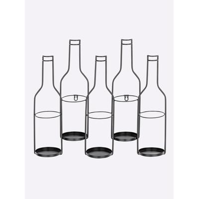 Weinregal HEINE HOME, schwarz, B:54cm H:46cm T:13cm, Metall, Regale Image