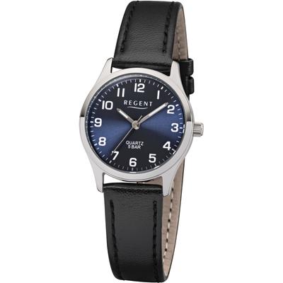 Quarzuhr REGENT "F1307 - 31254414", schwarz, Armbanduhren, Damen, Armbanduhr, Damenuhr, Leuchtzeiger Image