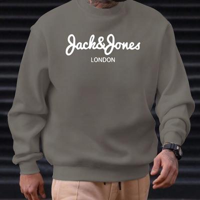 TEMU Men' Pattern Stylish Casual Long-sleeve Sweatshirt Image