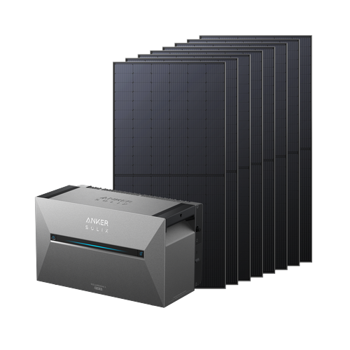 Anker SOLIX Solarbank 3 Pro + 8 panneaux solaires bifaciaux 585 W (4680 W au total)