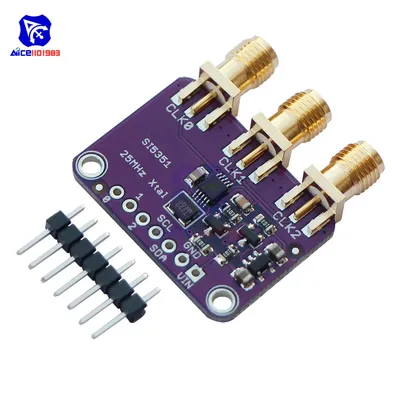 CJMCU-5351 Si5351 Taktgenerator Breakout Board 8KHz bis 160MHz 3-5VDC für Arduino I2C 25MHz Image