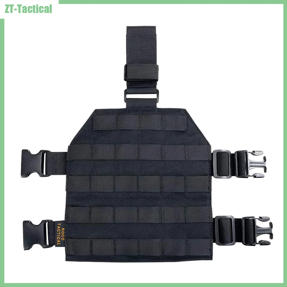 Nylon Taktische Drop Leg Plattform Molle Oberschenkel Rig Panel Outdoor Jagd Drop Bein Oberschenkel Plattform Adapter mit Quick Release Schnalle Image