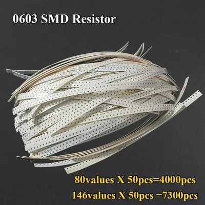 Satz Widerstände 0603 SMD-Widerstand, sortiertes Kit 10R ~ 910K / 0R ~ 1M Ohm, 5 % Widerstand, Image