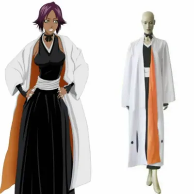 Anime New Bleach 2. Yoruichi Shihouin Cosplay Kostüm Set Halloween Kostüme für Frauen Männer Image