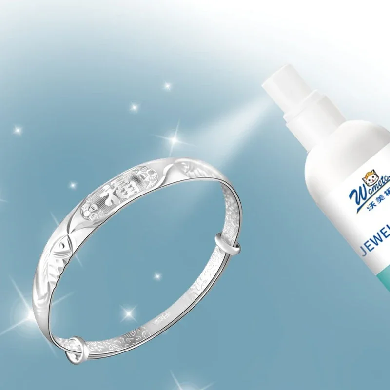 Schmuckreiniger, Reinigungslösung, Anlaufentferner, schmutzfreie Diamanten, Goldschmuck, saubere Flüssigkeit Image