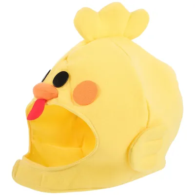 Huhn-Stirnband, niedliche Tiermaske, Hut, lustige Halloween-Kostüme für Kinder, Kleid aus Plüsch Image