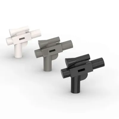 MOC 10PCS 92738 Kurze Pistole Ziegel Laserierte Pistole Bausteine Stern Krieger Partikel Montieren Image
