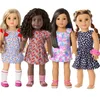 Pink Series Puppenkleidungszubehör für 43 cm große Babys, wiedergeborenes 18-Zoll-Mädchen, amerikanisches Kleid, Schuhe unserer Generation, Kawaii-Outfits, Geschenke