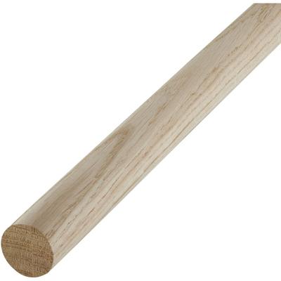 SOTECH Kleiderstange Garderobenstange Rundstab Holzstab zum Basteln Ø 30 mm Eiche Länge: 80 cm , 1 Image