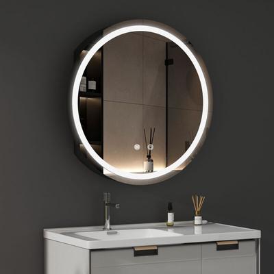 Spiegelschrank Bad mit Beleuchtung Badspiegel 80x80cm mit 3 Lichtfarben Dimmbar, Anti-fog, Image