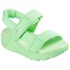 Sandale SKECHERS "UNO LITE SANDAL", Kinder, Gr. 34, grün (mintgrün), Textil, sportlich, Schuhe, leichte Sandale mit Klettverschluss, Größenschablone zum Download