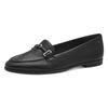 Slipper TAMARIS, Damen, Gr. 37, schwarz, Leder, unifarben, elegant, Schuhe, Blockabsatz, Schlupfschuh, Businessschuh mit hübscher Zierspange