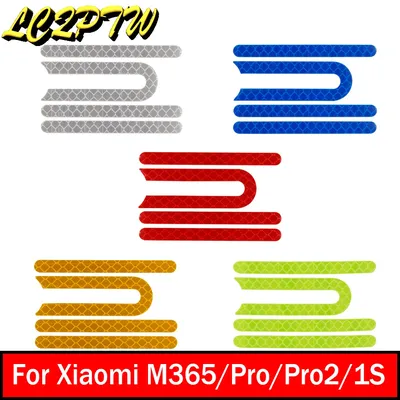 1set Electric Scooter Skateboard Front Rear Wheel Tire Cover Protective Shell Reflective Sticker For