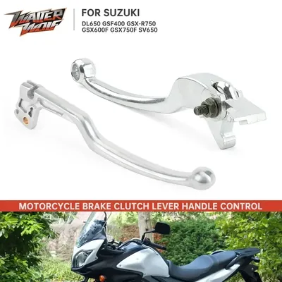 Sliver Motorcycle Brake Clutch Lever Handle Levers For Suzuki DL650 V-Strom 650 GSX600F GSX750F