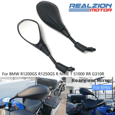 Universal 10mm For BMW R1200GS R1250GS ADV Motorcycle Rearview Rear Housing Side Mirrors R1200RT R