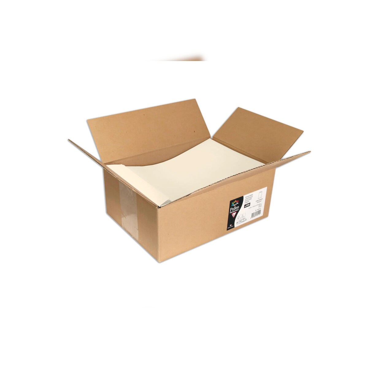 Pollen 200x Pollen, Karton mit 200 Umschlägen haftklebend C4, 229x324, 120g - Elfenbein 7051C Image