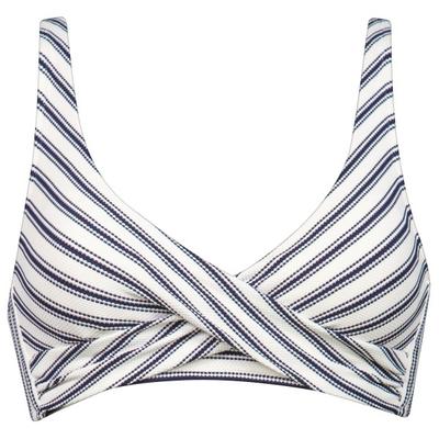 Watercult - Women's Seaside Splash Cross-Over Bikini Top - Bikini-Top Gr 44 - Cup: C grau/weiß Image