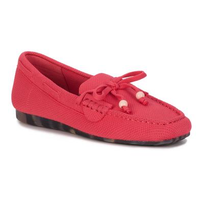Wide Width Women's Neve Flat Knit Moccasin by Ros Hommerson in Pink Knit (Size 10 W)