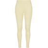 Leggings URBAN CLASSICS "Urban Classics Damen Ladies Tech Mesh Leggings", Damen, Gr. S, US-Größen, gelb (softgelb), 80% Polyamid, 20% Elasthan, unifarben, slim fit, Hosen