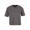 T-Shirt URBAN CLASSICS "Urban Classics Ladies Sorona Loose Fit Tee", Herren, Gr. 5XL, grau (magnet), 70% Baumwolle, 30% Polyester (Sorona), unifarben, casual, oversize, Rundhals, Kurzarm, Shirts