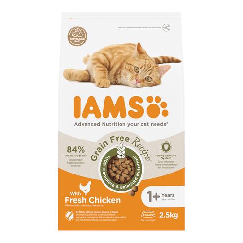 2x2.5kg Chicken Grain-Free Advanced Nutrition IAMS Dry Cat Food