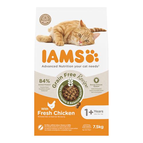 2x7.5kg Chicken Grain-Free Advanced Nutrition IAMS Dry Cat Food