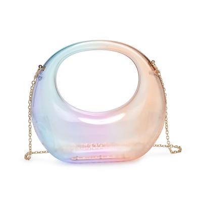 Women's Trave Transparent Acrylic Evening Bag by Urban Expressions in Multi (Size NO SIZE)