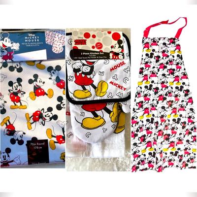Disney Kitchen | Disney Mickey Mouse 5 Piece Kitchen Bundle | Color: Black/Red | Size: Os