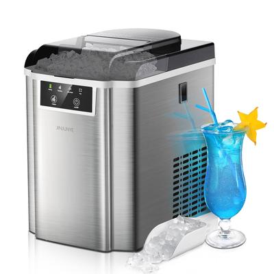 Nugget Ice Maker Self-Cleaning, Crushed Ice Machine, Soft Pellet Ice