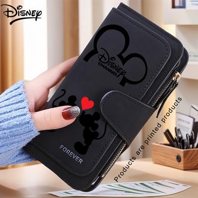TEMU Mouse Long Wallet For Women – Stylish Multi-card Slot Organizer With Coin Purse, Everyday Use Or Holiday Gifts, , Credit Card Holder | Design | Zippered Compartment, Small Wallet Image