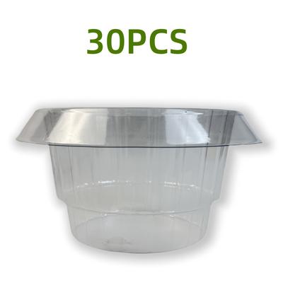 TEMU 10pcs/20pcs/30pcs, Transparent Snail And Slug Collars To Plant , Plastic Slug And Snail Plant Protection Collars, Chemical-free Snail Defense System, Snail Collars Protect Plants For , Image