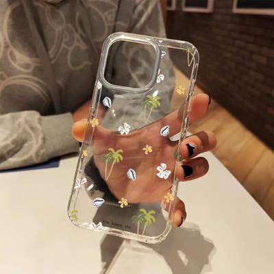 TEMU Cute Coastal Decor Aesthetic Clear Phone Case Cover For Iphone 16 11 12 13 14 15 Pro Xr Case Birthday Christmas Gifts For Women, Best For Christmas Image
