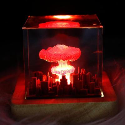 Pilzwolke Atombomben-Modell, atmosphärische Lampe, Epoxidharz-Nachtlicht, Schlafzimmer, Wohnzimmer, Image