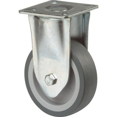 Bs Rollen - Bockrolle 100 mm lg.g Stahlbl verz Gummirad Image
