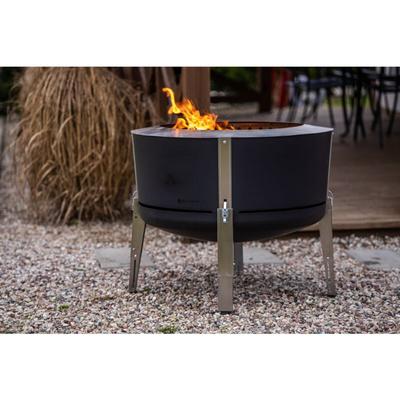 Masuria Wild Alpha 600 Black Rauchfreie Feuerstelle Grillstelle aus Edelstahl Image
