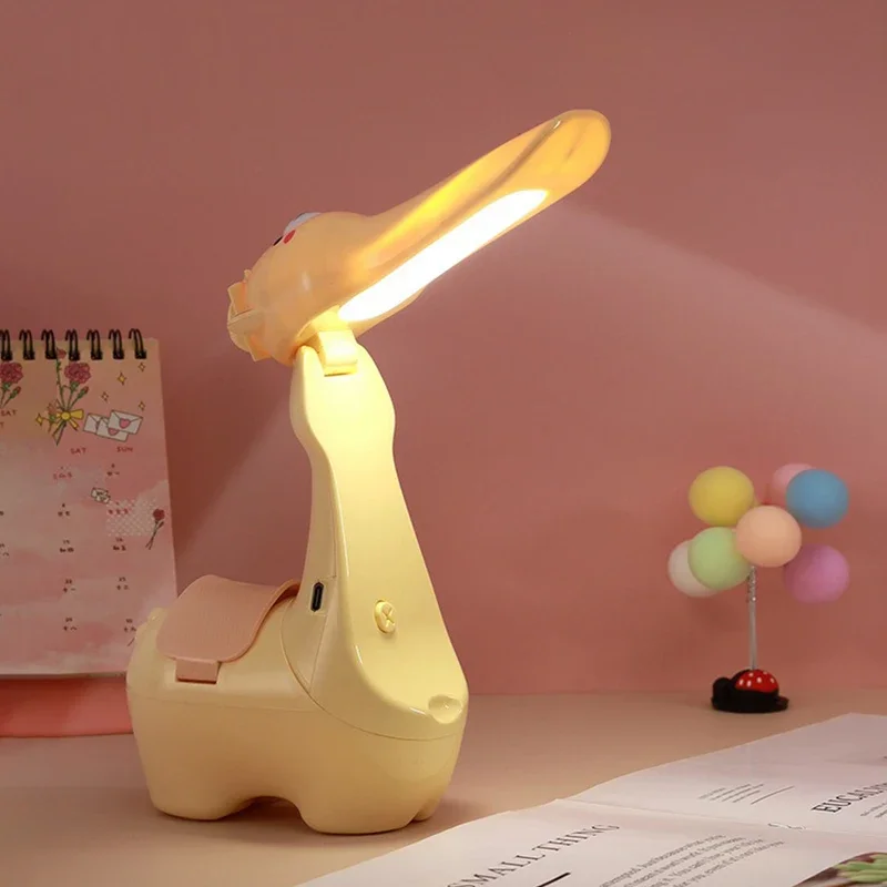 Kreative LED-Schreibtischlampe, Deko, niedliches Alpaka, flexibel, mit Stifthalter, verstellbare Tischlampe für Kinder, Studenten, Schlafzimmer, Nachttisch-Nachtlichter Image