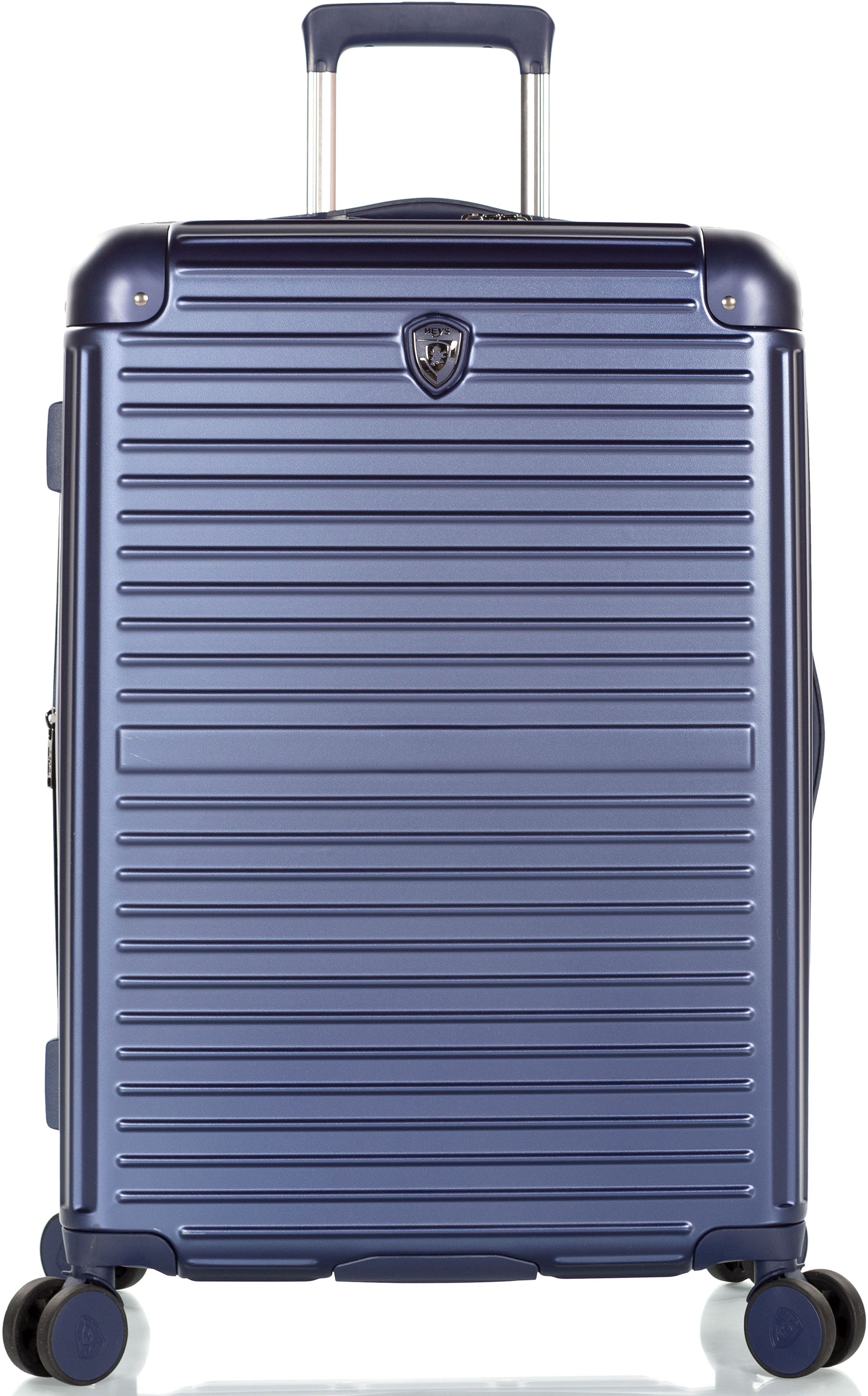 Hartschalen-Trolley HEYS "Cruze, verschiedene Größen und Farben", Gr. B/H/T: 45 x 66 x 26 65, blau (navy blau), Polycarbonat, festlich, Koffer, Heys x Joachim Llambi Reisegepäck TSA Schloss Volumenerweiterung Image