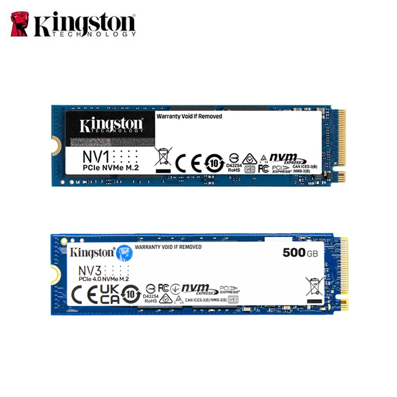 Kingston SSD NV1 NV3 NVMe M.2 2280 SSD 250 GB 500 GB 1 TB Internes Solid-State-Laufwerk Festplatte Sff für Laptop-Desktop-PC Image