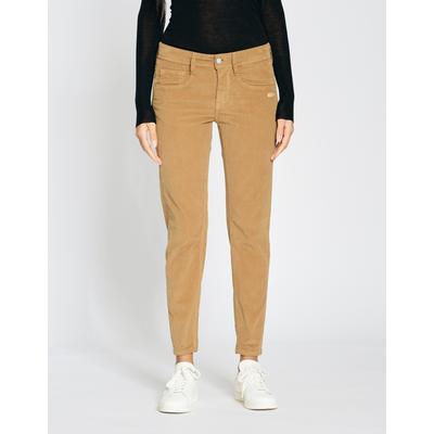 Relaxhose GANG "GANG Hosen Relaxed 94AMELIE CROPPED", Damen, Gr. 29, Normalgrößen, braun (chestnut), 98% Baumwolle, 2% Elasthan, Hosen Image