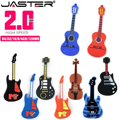 USB-Flash-Laufwerk 4 GB Cartoon-Gitarren-Stick 32 GB Musik-Stick 8 GB süße Violine 16 GB High-Speed Image