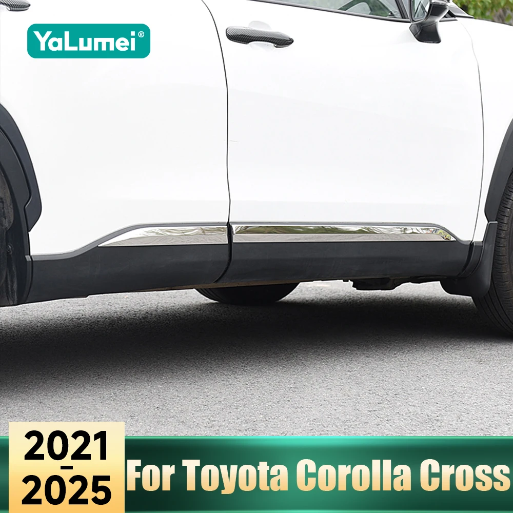 Für Toyota Corolla Cross XG10 2021 2022 2023 2024 2025 Hybrid Auto Tür Seitenschweller Anti-Kratz-Aufkleber Karosserieschutz Zubehör Image