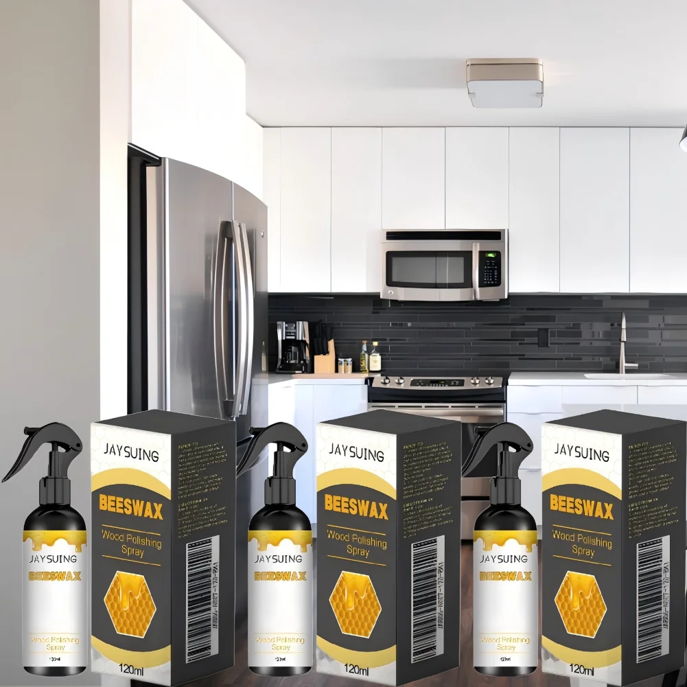 1/2/3PCS 120ML Möbel Bienenwachs Spray Holz Möbel Polnischen Wasserdicht Gewürz Bienenwachs Holz Tisch sauber Wartung Bienenwachs Image